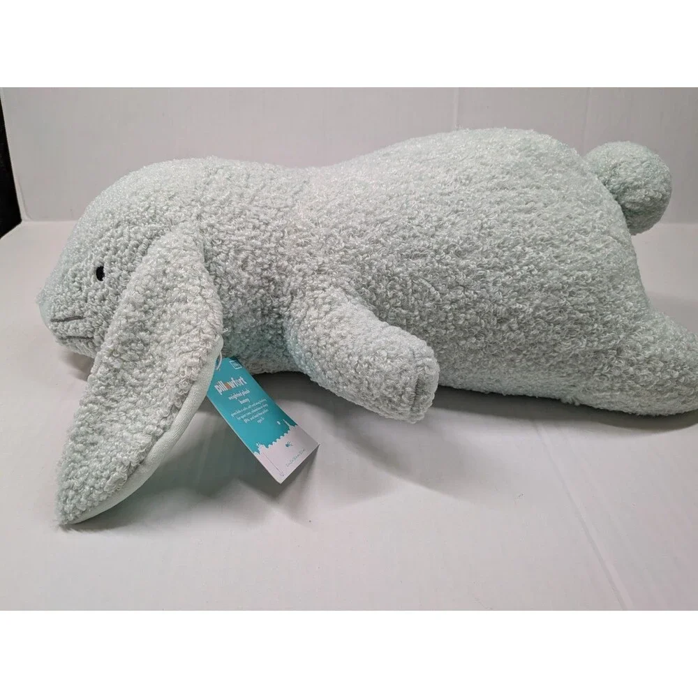 Pillowfort Weighted Bunny Plush Kids' Throw Pillow MInt Green